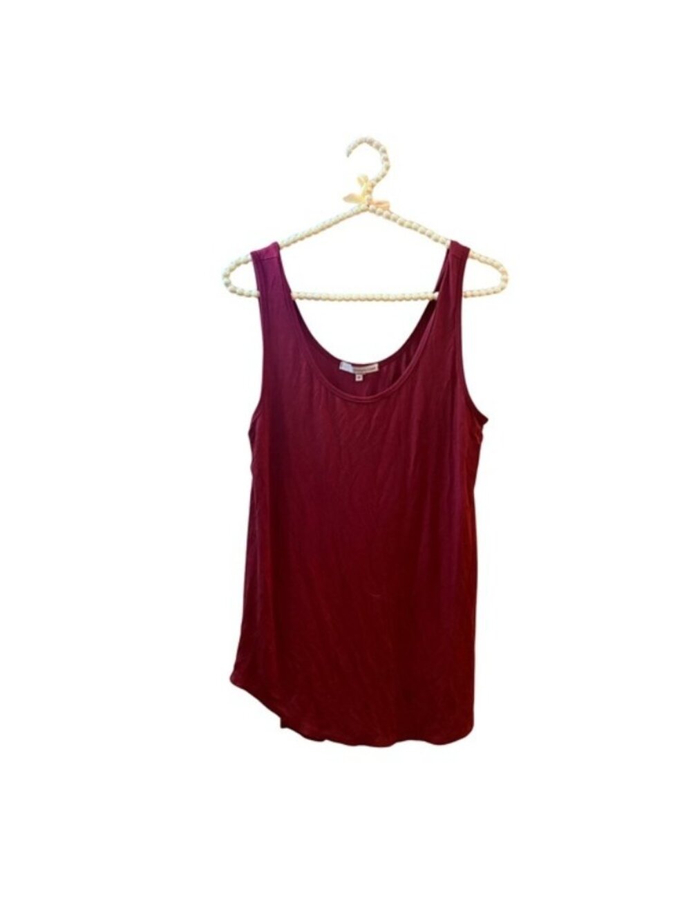 Burgundy Sleeveless Tank Top